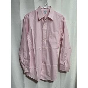Brooks Brothers Long Sleeve Dress Shirt Light Pink Size 15.5‎ 2/3 EUC